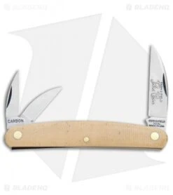GEC #62 Farm And Field 3.875" Pocket Carver Knife Muslin Micarta