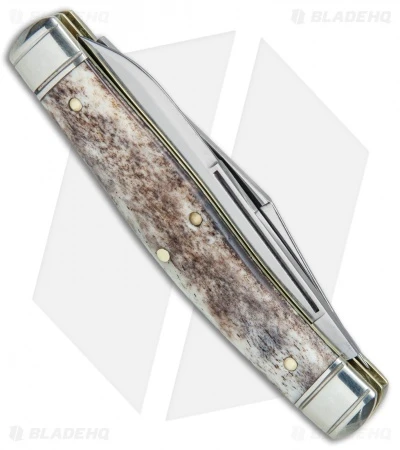 GEC #81 Northfield UN-X-LD Bull Moose Pocket Knife 3.8" Appaloosa Bone 811217 - Image 3