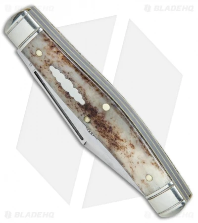 GEC #81 Northfield UN-X-LD Bull Moose Pocket Knife 3.8" Appaloosa Bone 811217 - Image 2