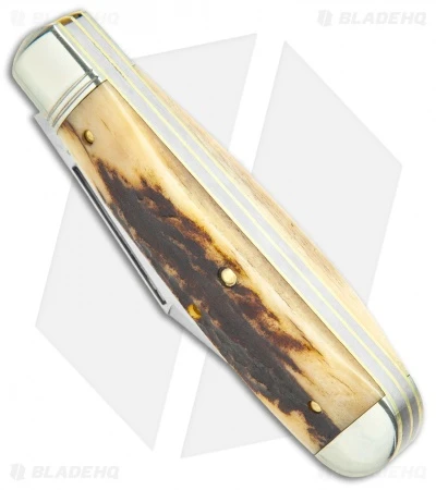 GEC #86 Northfield UN-X-LD Oil Field Jack Pocket Knife Sambar Stag 861219 - Image 2