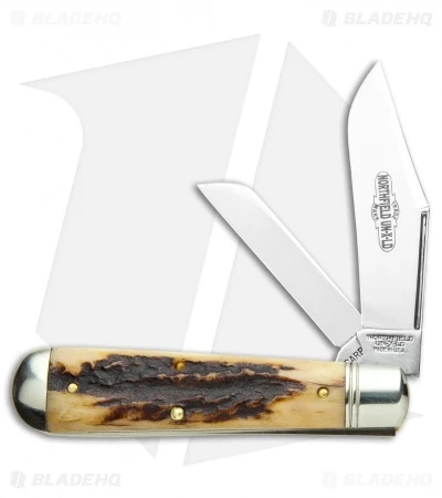 GEC #86 Northfield UN-X-LD Oil Field Jack Pocket Knife Sambar Stag 861219