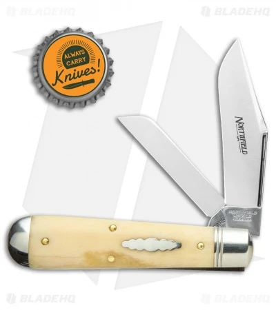 GEC #86 Northfield UN-X-LD Oil Field Jack Pocket Knife White Bone 861219 - Image 4