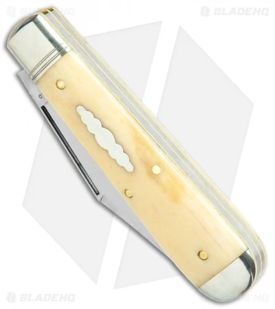 GEC #86 Northfield UN-X-LD Oil Field Jack Pocket Knife White Bone 861219 - Image 2