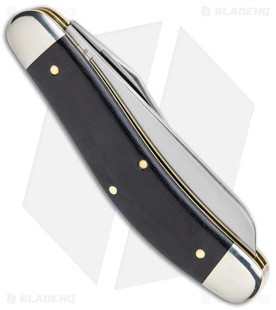 GEC #88 Tidioute Bayou Trapper Knife Black Linen Micarta Ace (3" Satin) - Image 3