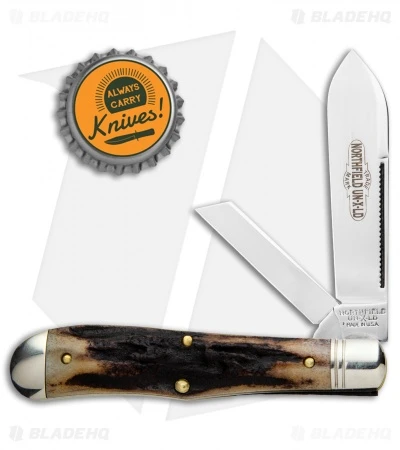 GEC #92 Northfield UN-X-LD Eureka Jack Pocket Knife Sambar Stag 922219 - Image 4