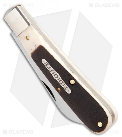 GEC #93 Tidioute Cutlery Ram's Foot Pocket Knife 3.8" Oily Creek Bone 933119 - Image 2
