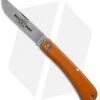 GEC #71 Farm & Field Bull Nose Slip Joint Work Knife Orange Delrin 3.1"