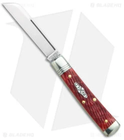 GEC Northfield UN-X-LD Garnet Peach Seed Jigged Red Bone (2.75" Satin)