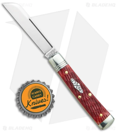GEC Northfield UN-X-LD Garnet Peach Seed Jigged Red Bone (2.75" Satin) - Image 4