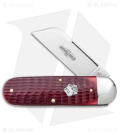 GEC Northfield UN-X-LD Toe Nail Clipper Knife Blood Red Jigged Bone (3" Satin)
