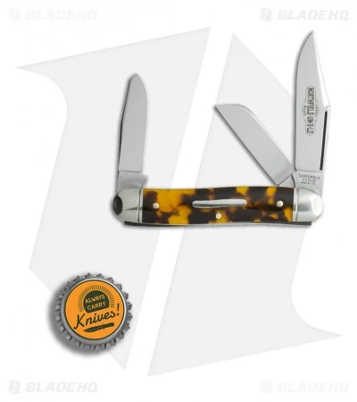 GEC #66 Northfield UN-X-LD Calf Roper Pocket Knife 3.3" Tortoise Shell 661317 - Image 4