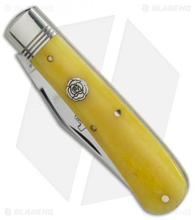 GEC #74 Northfield Yellow Rose UN X LD Pocket Knife 4.0" Yellow Bone 748117 - Image 2