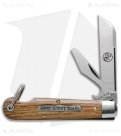 GEC #15 Tidioute Beer Scout Knife Club 3.5" Beer Barrel Oak