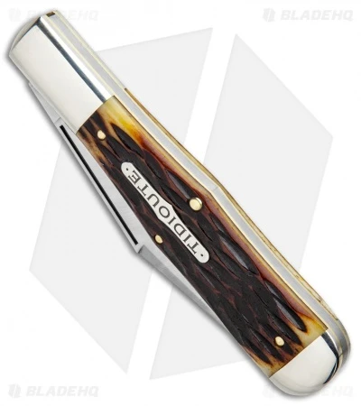 GEC #97 Tidioute Cutlery Pocket Knife 4.6" Autumn Gold Jigged Bone - Image 2