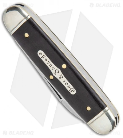 GEC Tidioute Cutlery Beer & Sausage 3.75" Pocket Knife Gabon Ebony - Image 2