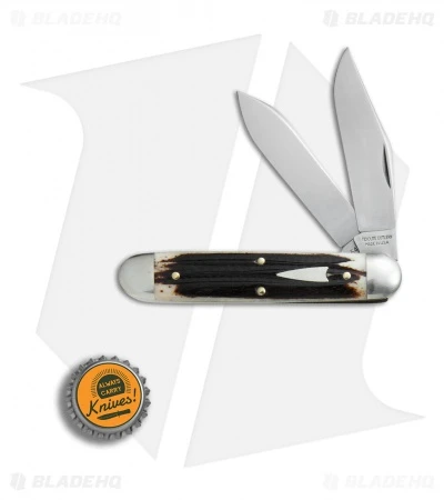 GEC #54 Tidioute Cutlery Big Jack Pocket Knife 4" Cougar Clawed Bone 541217 - Image 4