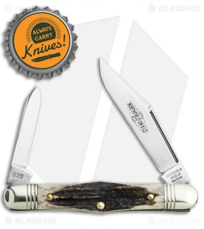 GEC Northfield UN-X-LD Cutlery Conductor 3.25" Pocket Knife Sambar Stag - Image 4