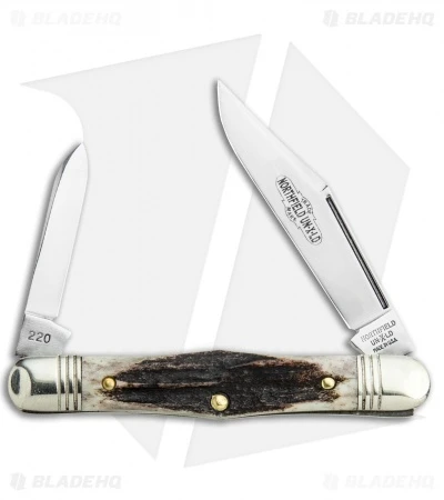 GEC Northfield UN-X-LD Cutlery Conductor 3.25" Pocket Knife Sambar Stag