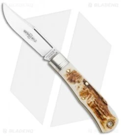 GEC Tidioute Cutlery #83 Tascosa Lockback Knife - Sambar Stag