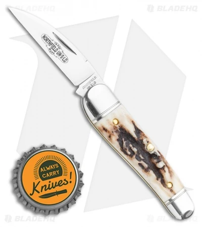 GEC Tidioute Cutlery Little Rattler Traditional Knife Sambar Stag (2" Satin) - Image 4