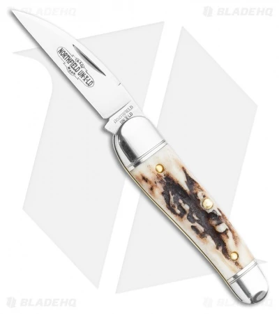 GEC Tidioute Cutlery Little Rattler Traditional Knife Sambar Stag (2" Satin)