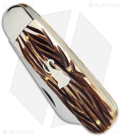 GEC Tidioute Cutlery Toe Nail Clipper Knife India Jigged Bone (3" Satin) - Image 2