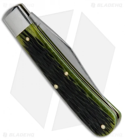 GEC #74 Tidioute Stallion Pocket Knife 4.0" Spring Green Jigged Bone - Image 3