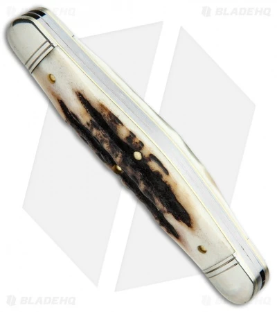 GEC #82 Northfield UN-X-LD Dixie Stockman Pocket Knife 4.13" Sambar Stag 828318 - Image 2