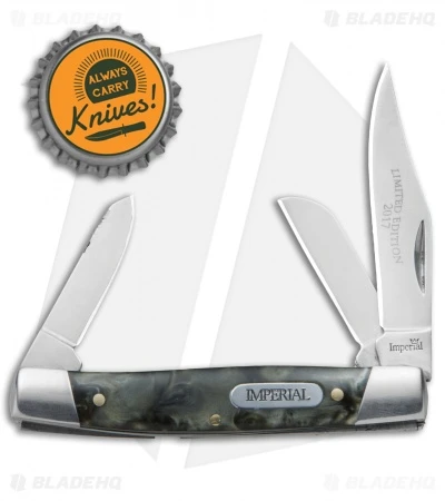 Imperial Limited Edition 2017 Stockman Knife 3.25" Marble Acrylic IMP17-16CP - Image 4