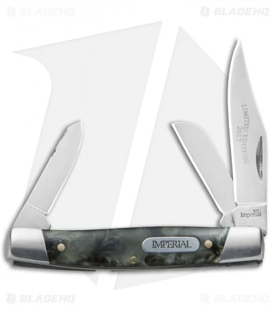 Imperial Limited Edition 2017 Stockman Knife 3.25" Marble Acrylic IMP17-16CP