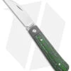 Jack Wolf Knives Laid Back Jack Slip Joint Knife Green Carbon Fiber (2.8" Satin)
