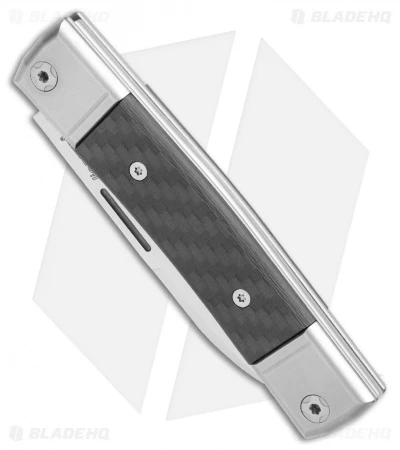 LionSteel BestMan 2 Drop Point Traditional Slip Joint Knife Carbon Fiber - Image 2