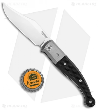 LionSteel Gitano Traditional Slip Joint Knife Black G-10/Ti (3.25" Satin) - Image 4