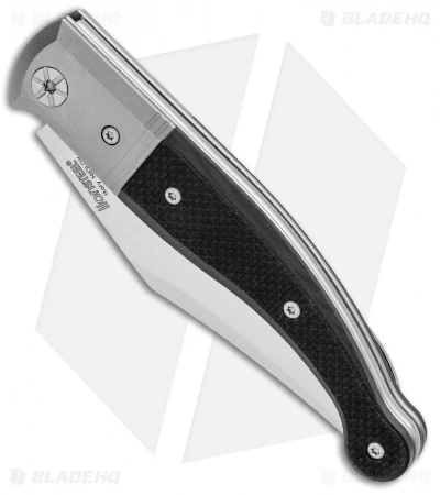 LionSteel Gitano Traditional Slip Joint Knife Black G-10/Ti (3.25" Satin) - Image 2