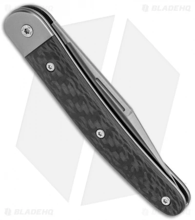 LionSteel Jack Slip Joint Knife One Function Carbon Fiber (3" Satin M390) - Image 3