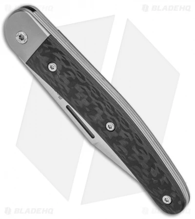 LionSteel Jack Slip Joint Knife One Function Carbon Fiber (3" Satin M390) - Image 2