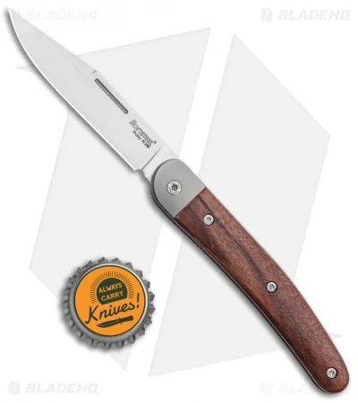 LionSteel Jack Slip Joint Knife One Function Santos Wood (3" Satin M390) - Image 4