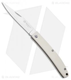 Maserin E.D.C. Gentleman Slip Joint Knife White Micarta (3.25" Satin)