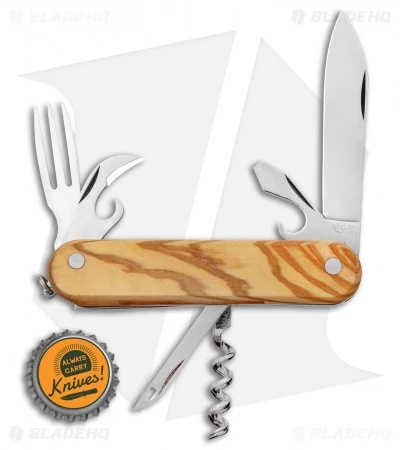 Mercury 7-in-1 Multi-Purpose Penknife Olive Wood (3" Polish) 913-6LC - Image 4