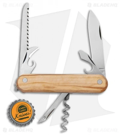 Mercury 7-in-1 Multi-Purpose Knife Olive Wood (3" Polish) 913-6SLC - Image 4