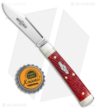 GEC Northfield UN-X-LD Clip Point Pocket Knife Red Jigged Bone (2.6" Satin) - Image 4