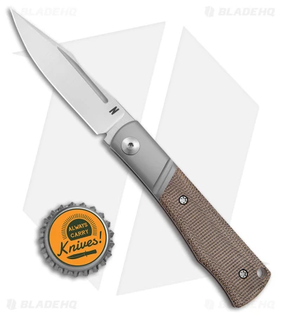 NotoriousEDC Kingpin Slip Joint Knife OD Green Micarta (2.8" Satin) - Image 6