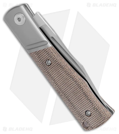 NotoriousEDC Kingpin Slip Joint Knife OD Green Micarta (2.8" Satin) - Image 3