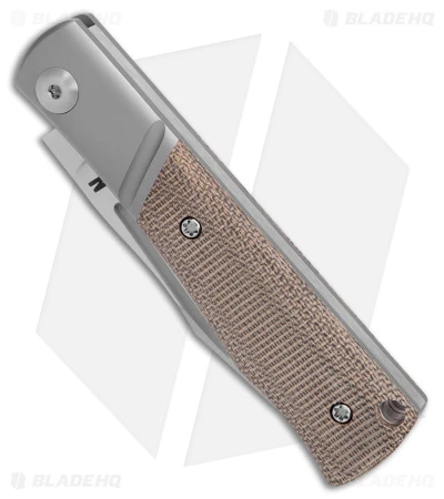 NotoriousEDC Kingpin Slip Joint Knife OD Green Micarta (2.8" Satin) - Image 2