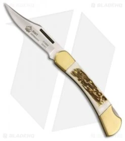 Puma Earl Folding Hunter Lockback Knife 3.875" Genuine Stag (210900)