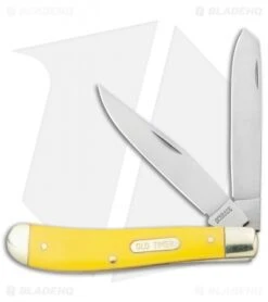 Old Timer Gunstock Trapper Knife 3.875" Yellow 94OTY