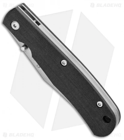 Smith & Sons Cypress Trapper Liner Lock Knife Black G-10 (3.38" Stonewash) - Image 2