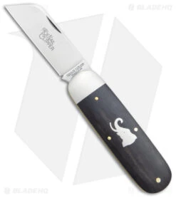 GEC Tidioute Cutlery #36 Toe Nail Clipper Knife Ebony Wood (3" Satin) 363122