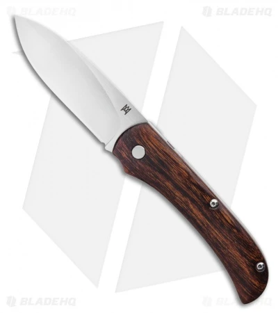 TuyaKnife MAS Martin Annegarn Streetlegal Slip Joint Knife Ironwood (3" Satin)