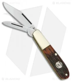 Bear & Son Barlow Slip Joint Knife Red Stag Bone (2.625" Satin) CRSB281